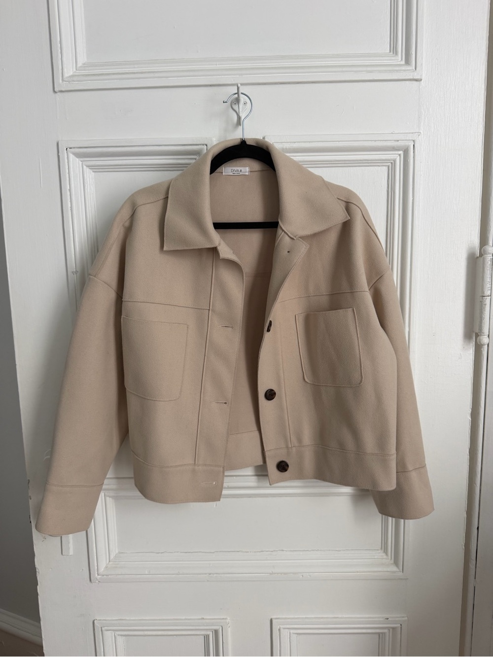 Women’s Wool-Blend Cropped Jacket - Beige